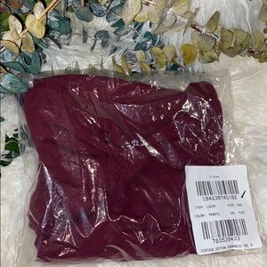 J. Crew Vintage Cotton Crewneck T Shirt Tee L2225 XXS red wine